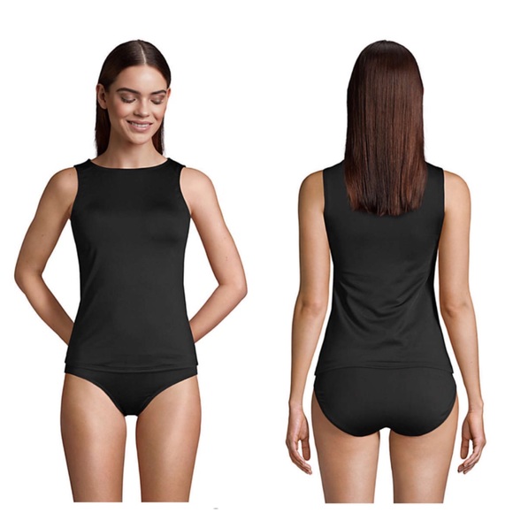 Lands end High Neck Modest Tankini Top 22W DD - Picture 1 of 2
